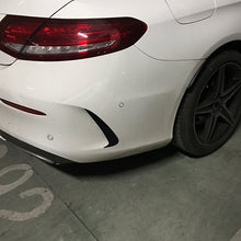 Load image into Gallery viewer, Gloss Black Rear Bumper Trims for Mercedes Benz W205 C Class Coupe 15-21