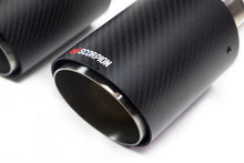 Load image into Gallery viewer, SCORPION EXHAUSTS - REPLACEMENT CARBON ASCARI TIPS FOR SCORPION EXHAUST - QUAD (X4) 100MM