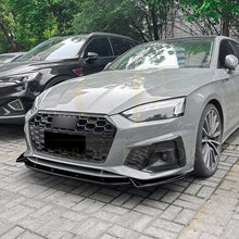 Load image into Gallery viewer, V Style Gloss Black Front Splitter for Audi B9 A5 S Line & S5 21-24