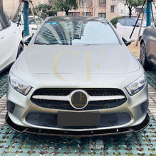 Load image into Gallery viewer, V Style Gloss Black Front Splitter for Mercedes Benz W177 A Class 18-22