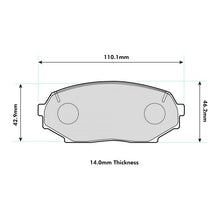 Load image into Gallery viewer, Mazda MX5 (NA) 1.6 115HP (1990-1993) Front Performance Brake Pads 1178