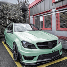 Load image into Gallery viewer, V Style Gloss Black Front Splitter for Mercedes Benz W204 C63 11-14