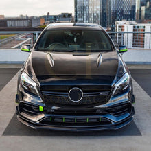 Load image into Gallery viewer, V Style (3 pcs) Gloss Black Front Splitter for Mercedes Benz W176 A Class AMG 13-18