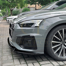 Load image into Gallery viewer, V Style Gloss Black Front Splitter for Audi B9 A5 S Line & S5 21-24