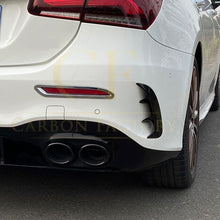 Load image into Gallery viewer, Gloss Black Rear Bumper Trims for Mercedes Benz W177 A Class Saloon 18-25 (Replacement)