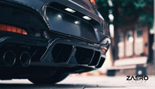 Load image into Gallery viewer, BMW 1 SERIES M SPORT F20 F21 LCI SINGLE EXIT (118I 120I 120D 125I) EVO-1 GLOSS BLACK REAR DIFFUSER BY ZAERO (2015-2019)
