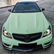 Load image into Gallery viewer, V Style Gloss Black Front Splitter for Mercedes Benz W204 C63 11-14