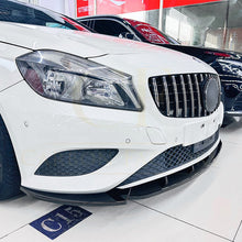 Load image into Gallery viewer, AMG Style Gloss Black Front Splitter for Mercedes Benz W176 A Class 13-15