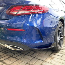 Load image into Gallery viewer, Gloss Black Rear Bumper Spats for Mercedes Benz W205 C Class Coupe 15-21
