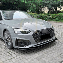 Load image into Gallery viewer, V Style Gloss Black Front Splitter for Audi B9 A5 S Line & S5 21-24