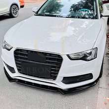 Load image into Gallery viewer, V Style Gloss Black Front Splitter for Audi B8.5 S5 A5 S Line 11-16