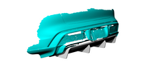 Load image into Gallery viewer, V Style Pre-Preg Carbon Fibre Rear Diffuser for Porsche Taycan Turbo 19-21