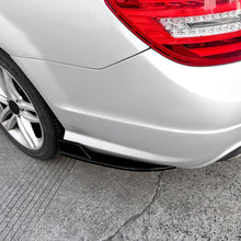 Load image into Gallery viewer, Gloss Black Rear Bumper Spats for Mercedes Benz W204 C Class 08-14