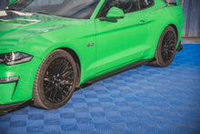 Load image into Gallery viewer, Maxton Design - STREET PRO SIDE SKIRTS DIFFUSERS V.1 (+FLAPS) FORD MUSTANG GT MK6 FACELIFT (2017-)