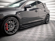 Load image into Gallery viewer, Maxton Design - STREET PRO SIDE SKIRTS DIFFUSERS (+FLAPS) MAZDA 3 MPS MK1 (2006-2008)