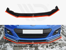 Load image into Gallery viewer, Maxton Design - Front Splitter V.5 Subaru BRZ Mk1 Facelift (BLACK AND RED)