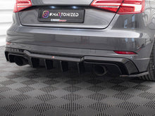 Load image into Gallery viewer, Maxton Design - REAR VALANCE AUDI A3 S-LINE SPORTBACK 8V FACELIFT (VERSION WITH SINGLE EXHAUSTS ON BOTH SIDES)
