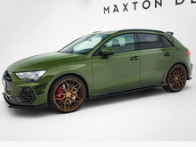 Load image into Gallery viewer, Street PRO Side Skirts Diffusers + Flaps Audi S3 Sportback / A3 S-Line Sportback 8Y Facelift