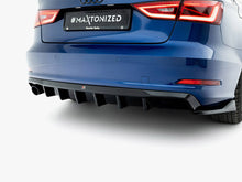 Load image into Gallery viewer, Maxton Design - Rear Valance Audi A3 Sedan 8V (Version with single exhaust tips on one side)