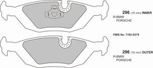 Load image into Gallery viewer, 7 Series BMW E23 Performance brake pads 0296