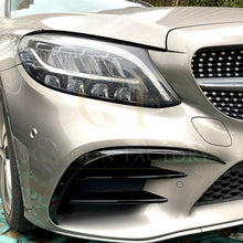 Load image into Gallery viewer, Gloss Black Front Side Grille Trims for Mercedes Benz W205 C Class 19-21