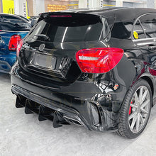 Load image into Gallery viewer, V Style Gloss Black Rear Diffuser for Mercedes Benz W176 A45 13-18