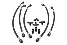 Load image into Gallery viewer, Braided Stainless External Wastegate Boost Control Line Kit for KLM Big Turbos, Turbosmart Gen V 1/8 NPT, Optional 3-Port or 4-Port Solenoid