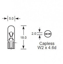 Load image into Gallery viewer, T5 BriteVue Vanity Mirror LED Bulbs – Ice White | CEUK (286 | W1.2W)