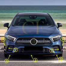 Load image into Gallery viewer, Gloss Black Canards for Mercedes Benz W177 A Class AMG 18-25 (Replacement)