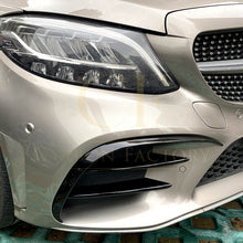 Load image into Gallery viewer, Gloss Black Front Side Grille Trims for Mercedes Benz W205 C Class 19-21