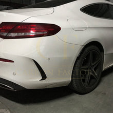 Load image into Gallery viewer, Gloss Black Rear Bumper Trims for Mercedes Benz W205 C Class Coupe 15-21