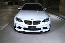 Load image into Gallery viewer, 3D Design Carbon Fibre (Carbon Fiber) Front Splitter/Lip for BMW M2 F87 (2015–2018) – Pre-Preg 2x2 Twill Gloss, Includes Hardware