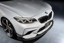 Load image into Gallery viewer, 3DDesign Carbon Fibre Front Splitter / Front Lip Spoiler for BMW M2 Competition F87 (2018-2021) - Pre-Preg 2x2 Twill Gloss, OEM-Fit Aero
