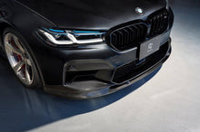 Load image into Gallery viewer, 3DDesign Genuine Carbon Fibre Front Splitter / Front Lip Spoiler for BMW M5 LCI F90 (2020-2023, incl. M5 Competition) - Pre-Preg 2x2 Twill, OEM+ Fit