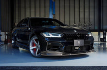 Load image into Gallery viewer, 3DDesign Genuine Carbon Fibre Front Splitter / Front Lip Spoiler for BMW M5 LCI F90 (2020-2023, incl. M5 Competition) - Pre-Preg 2x2 Twill, OEM+ Fit