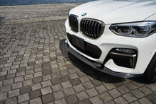 Load image into Gallery viewer, 3DDesign Carbon Fibre Front Splitter Front Lip Spoiler for BMW X4 G02 M Sport (2018–2024) CFRP 2x2 Twill, OEM Fitment, Hardware Included