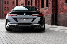 Load image into Gallery viewer, 3DDesign Carbon Fibre/Carbon Fiber Rear Diffuser for BMW M8 & M8 Competition (2019+, F91 F92 F93) Coupe, Convertible & Gran Coupe – Pre-Preg 2x2 Twill, OEM Fit – Optional F93 Under Splitters