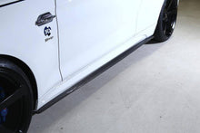 Load image into Gallery viewer, 3DDesign Carbon Fibre Side Skirts for BMW M2 & M2 Competition F87 (2015-2021) – Pre-Preg 2x2 Twill Gloss Side Skirt Extensions