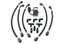 Load image into Gallery viewer, Braided Stainless External Wastegate Boost Control Line Kit for KLM Big Turbos, Turbosmart Gen V 1/8 NPT, Optional 3-Port or 4-Port Solenoid