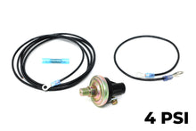 Load image into Gallery viewer, Adjustable Boost Pressure Switch, Hobbs Type On-Boost Trigger with Wiring Loom, 4 or 15 psi Preset, 2-Wire Ground Trigger for Turbo & Supercharged Setups