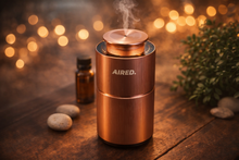 Load image into Gallery viewer, PRO1 In-Car / Home Mini Luxury Electronic Rechargeable Essential Oils Diffuser By AIRED. (ROSE GOLD)