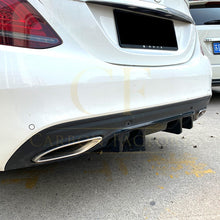 Load image into Gallery viewer, Gloss Black Rear Diffuser Extension for Mercedes Benz W205 C Class & C63 Saloon 15-21