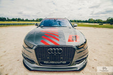 Load image into Gallery viewer, Maxton Design - FRONT RACING SPLITTER AUDI A6 C7 S-LINE (2 SPLITTERS = 1 SET) (2011-2014)