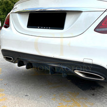 Load image into Gallery viewer, Gloss Black Rear Diffuser Extension for Mercedes Benz W205 C Class & C63 Saloon 15-21