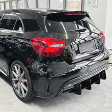 Load image into Gallery viewer, V Style Gloss Black Rear Diffuser for Mercedes Benz W176 A45 13-18
