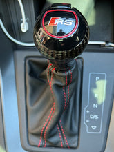 Load image into Gallery viewer, Carbon Fibre DSG Gear Knob with Red-Stitched Gaiter – Audi Fitment | CEUK