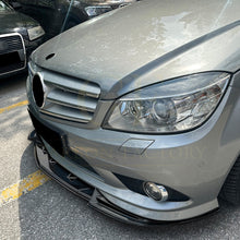 Load image into Gallery viewer, V Style Gloss Black Front Splitter for Mercedes Benz W204 C Class AMG Model 08-10