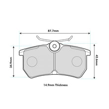 Load image into Gallery viewer, Fiesta St150 Mk6 Rear Performance Brake Pads 8171