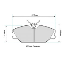 Load image into Gallery viewer, PEUGEOT 306 2.0 HDi with Wear indicator PBS Front Pads, Performance Brake Pads 8193