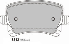Load image into Gallery viewer, BRSCC TT CUP Rear brake pads Audi TT cup 8312